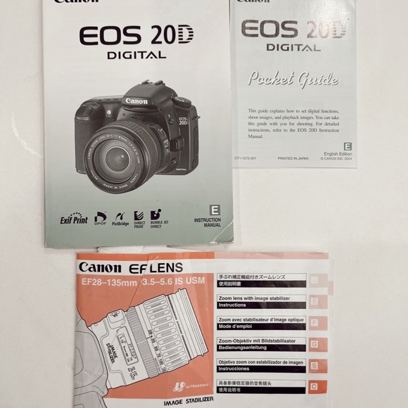 CANON EOS 20D DIGITAL SLR CAMERA with CANON 28-135MM LENS! with camera bag - Picture 15 of 16